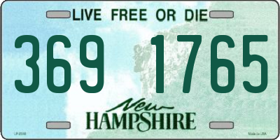 NH license plate 3691765