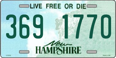 NH license plate 3691770