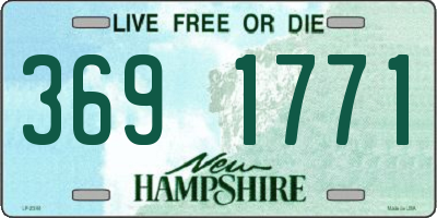 NH license plate 3691771