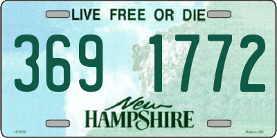 NH license plate 3691772