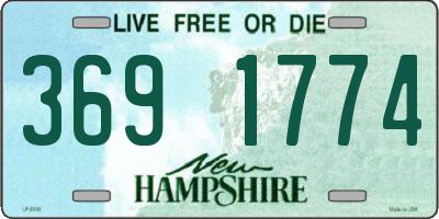 NH license plate 3691774