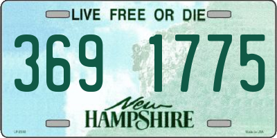NH license plate 3691775