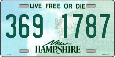 NH license plate 3691787
