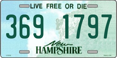 NH license plate 3691797