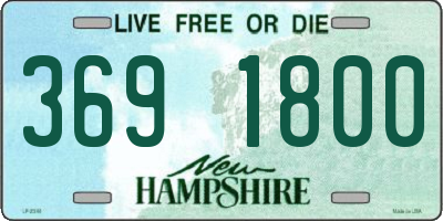NH license plate 3691800