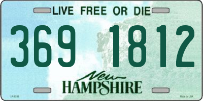 NH license plate 3691812