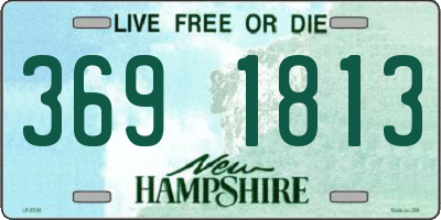 NH license plate 3691813