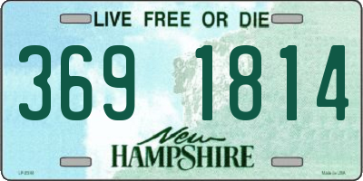 NH license plate 3691814