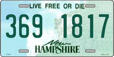NH license plate 3691817