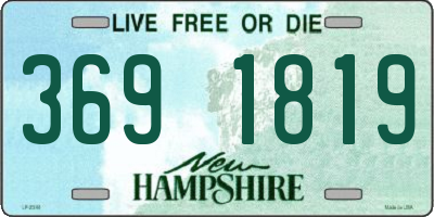 NH license plate 3691819