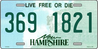 NH license plate 3691821