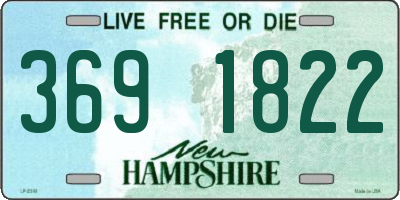 NH license plate 3691822