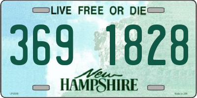 NH license plate 3691828