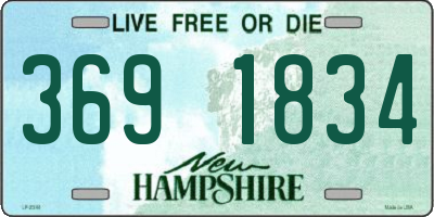 NH license plate 3691834