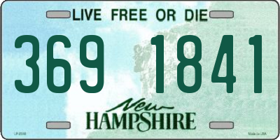 NH license plate 3691841