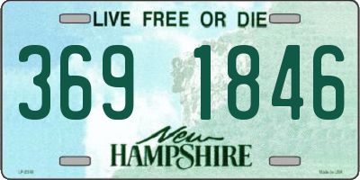 NH license plate 3691846
