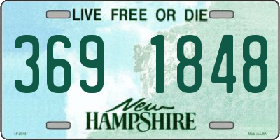 NH license plate 3691848