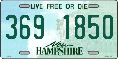NH license plate 3691850