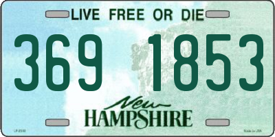 NH license plate 3691853
