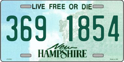 NH license plate 3691854