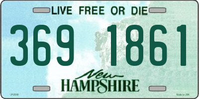 NH license plate 3691861