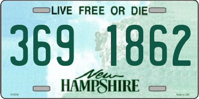 NH license plate 3691862