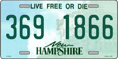 NH license plate 3691866