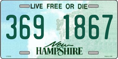 NH license plate 3691867