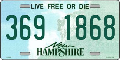NH license plate 3691868