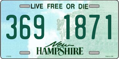 NH license plate 3691871