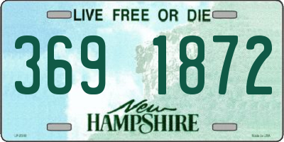 NH license plate 3691872