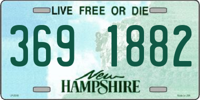 NH license plate 3691882