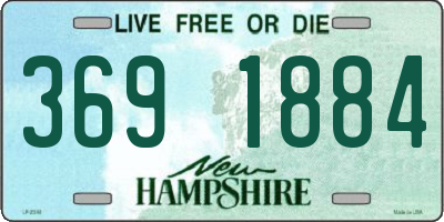NH license plate 3691884