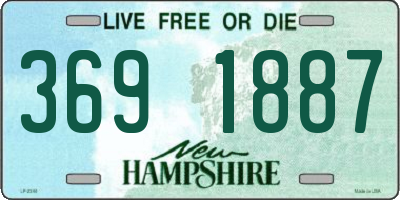 NH license plate 3691887