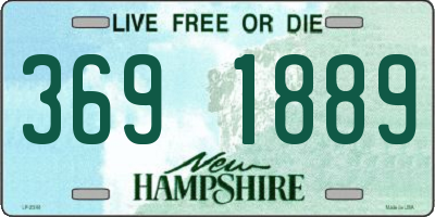 NH license plate 3691889
