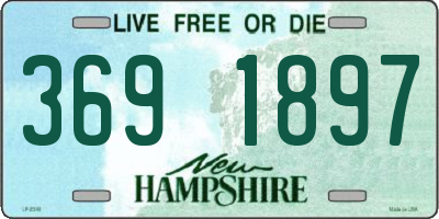 NH license plate 3691897