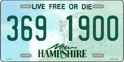NH license plate 3691900