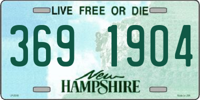 NH license plate 3691904