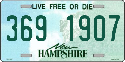NH license plate 3691907