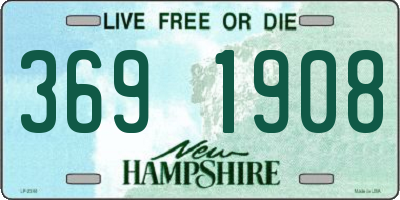NH license plate 3691908