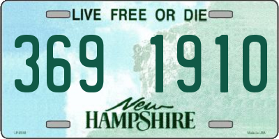 NH license plate 3691910