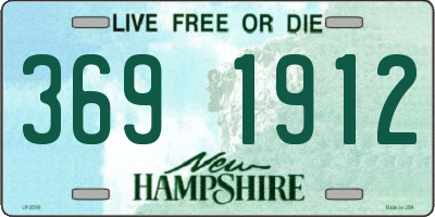 NH license plate 3691912