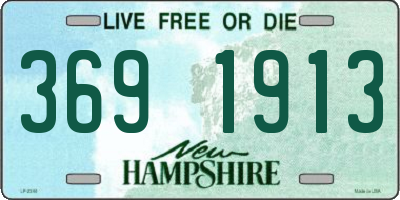 NH license plate 3691913
