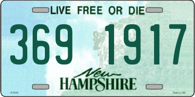 NH license plate 3691917