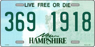 NH license plate 3691918