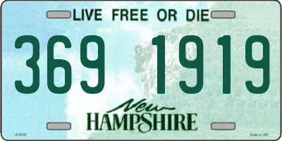 NH license plate 3691919