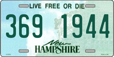 NH license plate 3691944
