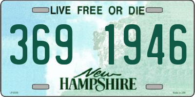 NH license plate 3691946