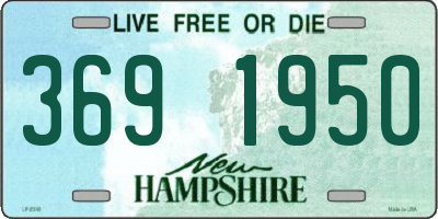 NH license plate 3691950