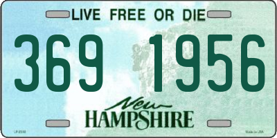 NH license plate 3691956